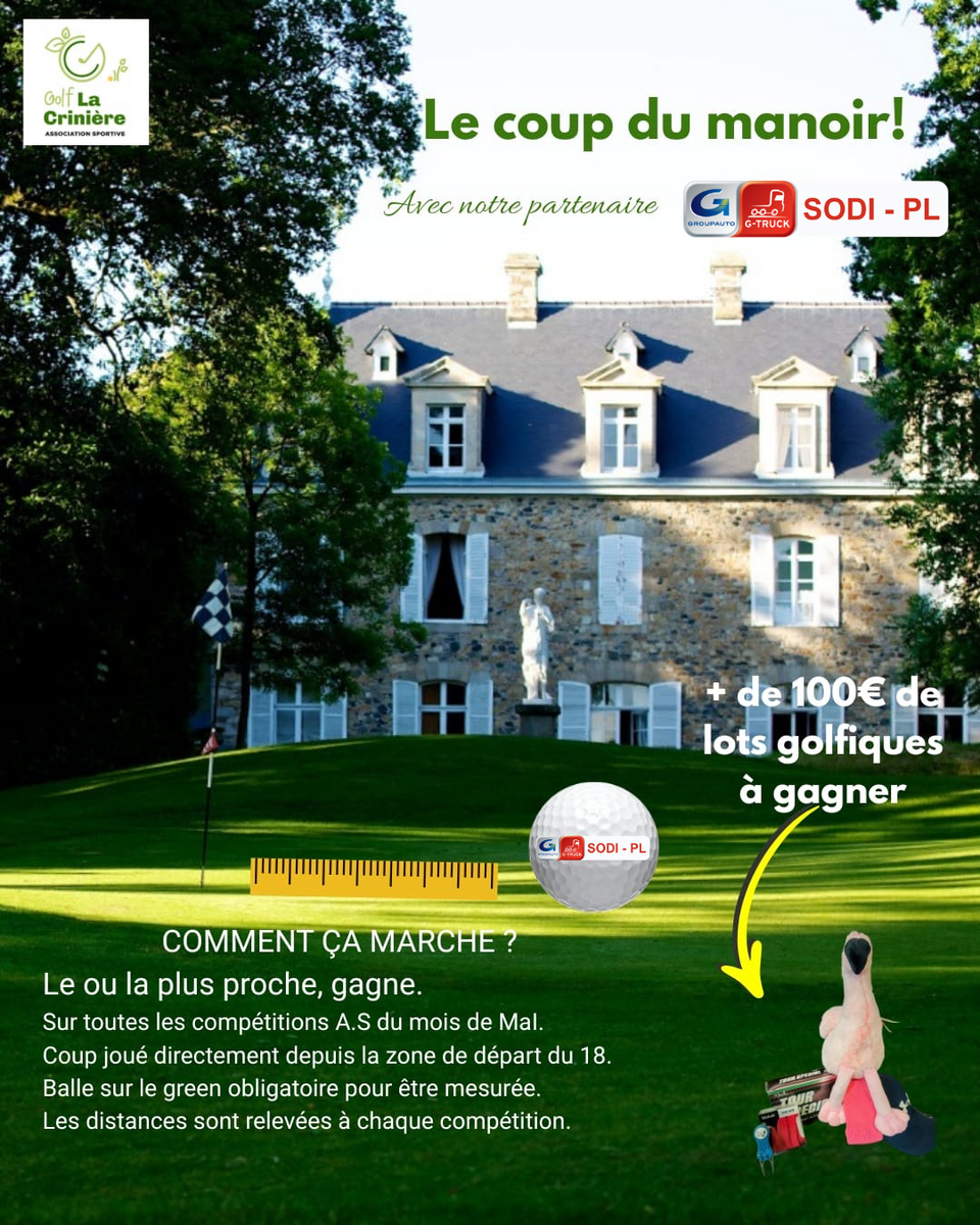 CHALLENGE DU MOIS DE MAI - "LE COUP DU MANOIR"