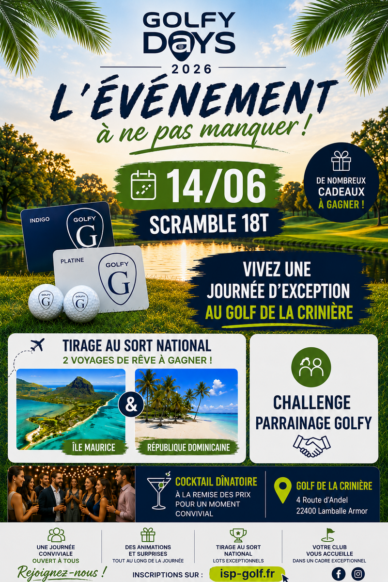 Golfy Days : Rendez-vous le Dimanche 14 Juin !