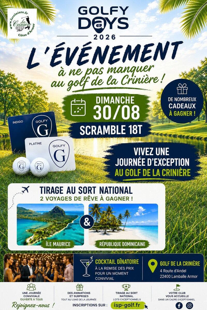 Evènement à ne pas manquer : Golfy Day!!! 30/08