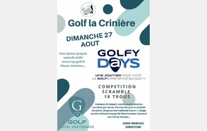 GOLFY DAYS CE DIMANCHE