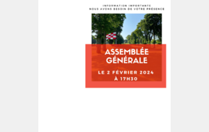 Assemblée Générale 2 février 2024