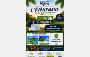 Golfy Days : Rendez-vous le Dimanche 14 Juin !