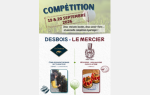 COMPÉTITION DESBOIS - LE MERCIER, 19 &amp; 20 septembre !