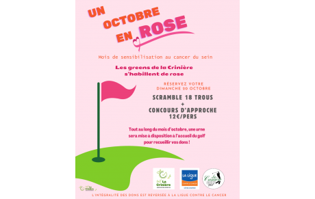 En octobre, votre golf se pare de Rose.