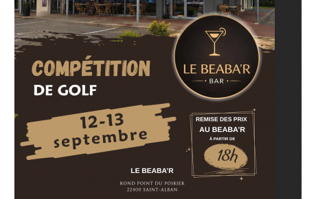 COMPÉTITION BEABA'R, 12 et 13 septembre !